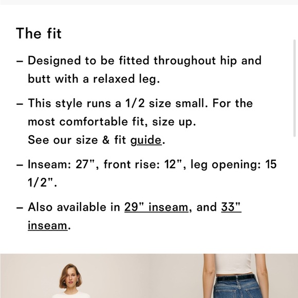 Reformation Cynthia High Rise Straight Cropped Jeans - Picture 9 of 13